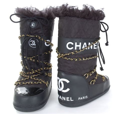 chanel winter boots with fur|chanel mademoiselle shoes.